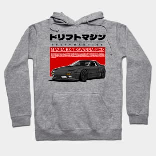 MAZDA RX-7 SAVANNA FC3S(BLACK) Hoodie